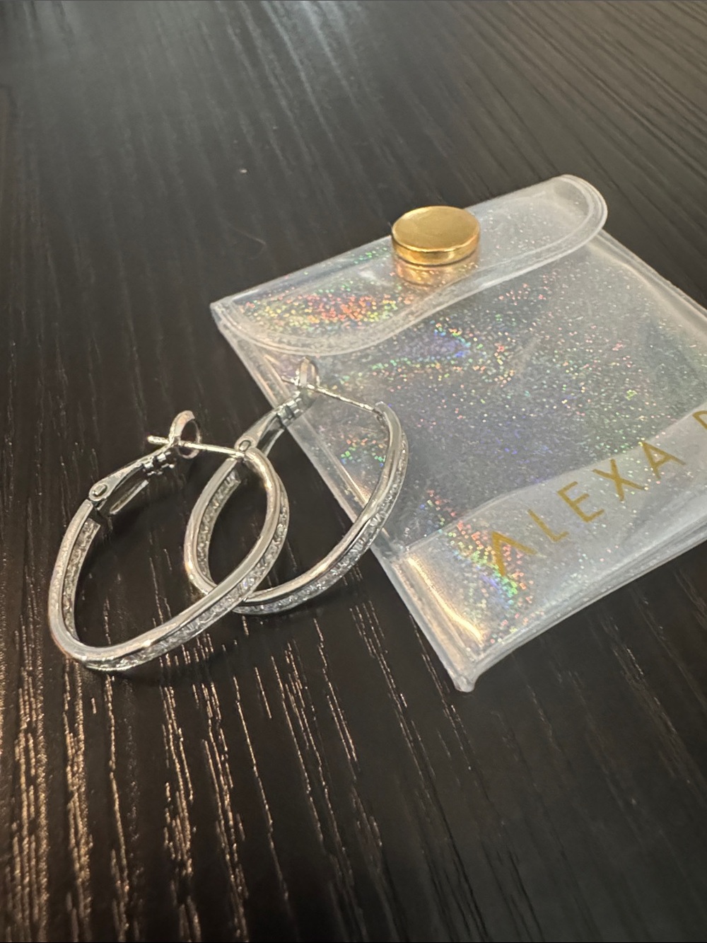 BAR By Alexa Rae Baguette Hoop Earrings